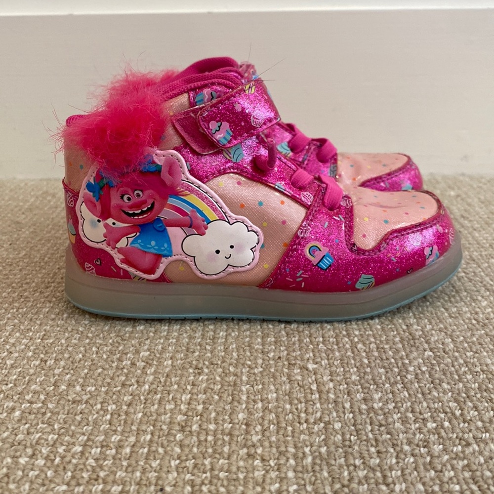 Trolls Poppy light up high tops